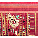 ラオス浮織名古屋帯　前中心