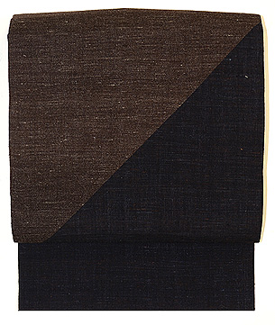 結城縮切継ぎ名古屋帯