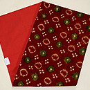 茜絞り染インド更紗名古屋帯　帯裏