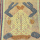 グァテマラ絣名古屋帯　質感・風合