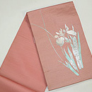 燕子花刺繍絽袋帯 帯裏