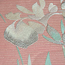 燕子花刺繍絽袋帯 質感・風合