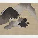 橋に燕綴れ名古屋帯　前中心