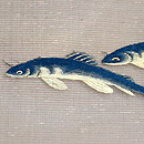 笹に鮎刺繍帯 質感・風合