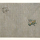 波に千鳥刺繍名古屋帯 前中心