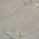 波に千鳥刺繍名古屋帯 質感・風合