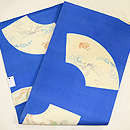 扇面に千鳥の図名古屋帯　帯裏