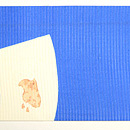 扇面に千鳥の図名古屋帯　前中心