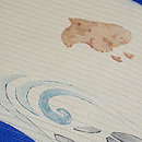 扇面に千鳥の図名古屋帯　質感・風合