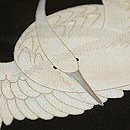 飛翔鷺の図名古屋帯 質感・風合