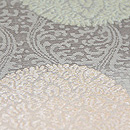 浮線花菱丸文様紗袋帯 質感・風合