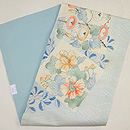 芙蓉と朝顔の夏名古屋帯 帯裏