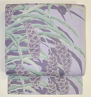 粟の図染め名古屋帯