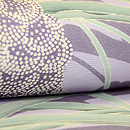 粟の図染め名古屋帯　質感・風合