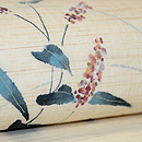 赤飯(あかまんま)の図麻の帯 質感・風合