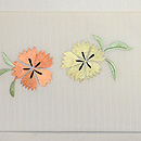 花輪に小鳥の刺繍帯 前中心