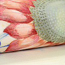 向日葵の図絽塩瀬名古屋帯　質感・風合