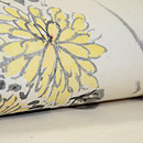 菊と萩墨絵の名古屋帯 質感・風合