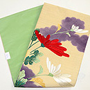 菊の刺繍の名古屋帯　帯裏