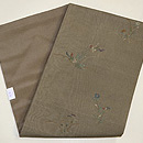 秋草の竹屋町風刺繍名古屋帯　帯裏