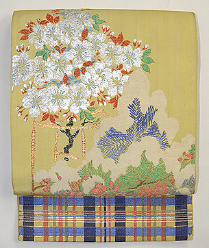 龍村製 鉢木本錦