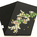 桜楓刺繍塩瀬名古屋帯 帯裏