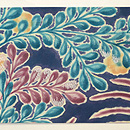 洋花模様染名古屋帯 前中心