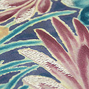 洋花模様染名古屋帯 質感・風合