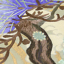 松の刺繍丸帯崩し名古屋帯 質感・風合