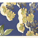 雪持ち南天名古屋帯　前中心（右巻き）