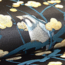 梅にうぐいす名古屋帯 質感・風合