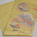 貝合わせの図刺繍名古屋帯 帯裏