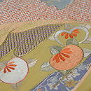 貝合わせの図刺繍名古屋帯 質感・風合