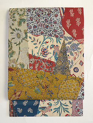 更紗切り継ぎ名古屋帯