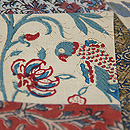 更紗切り継ぎ名古屋帯　質感・風合