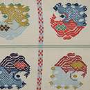 龍村平蔵製 甲比丹孔雀 前中心