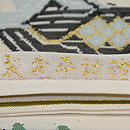 龍村平蔵製 甲比丹孔雀 織り出し