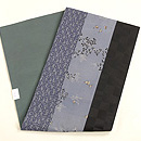 江戸小紋と市松寄せ裂名古屋帯　帯裏