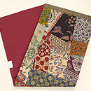 各国の更紗づくし切嵌名古屋帯　帯裏