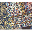 各国の更紗づくし切嵌名古屋帯　前中心