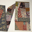 各国の更紗づくし切嵌名古屋帯　全様