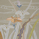 藤に菖蒲春の図名古屋帯　質感・風合