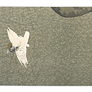 瓢箪と雀染名古屋帯　前中心