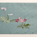 うさぎに土筆刺繍帯　前中心