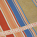 龍村平蔵製　龍村平蔵製　金銀無紋間道丸帯　質感・風合