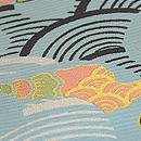 海賦模様絽織名古屋帯　質感・風合