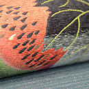 夏の果物にコオロギ刺繍名古屋帯 質感・風合