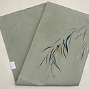 柳に蝉刺繍名古屋帯　帯裏