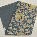 丸文龍と宝尽し染名古屋帯　帯裏