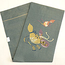 瓢と紐絽刺し名古屋帯　帯裏